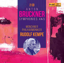Rudolf Kempe 브루크너: 교향곡 4번, 5번 (Bruckner: Symphonies Nos. 4 &amp; 5)
