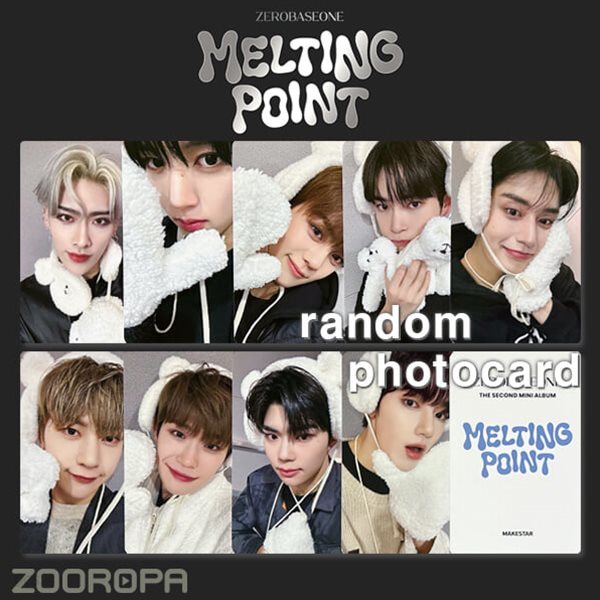 [새상품/B 포토카드] 제로베이스원 ZEROBASEONE MELTING POINT (정품/메이크스타)