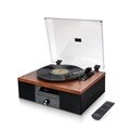 브리츠 BZ-TP5000 레트로 턴테이블 블루투스 LP CD 플레이어 라디오 올인원 오디오 스피커