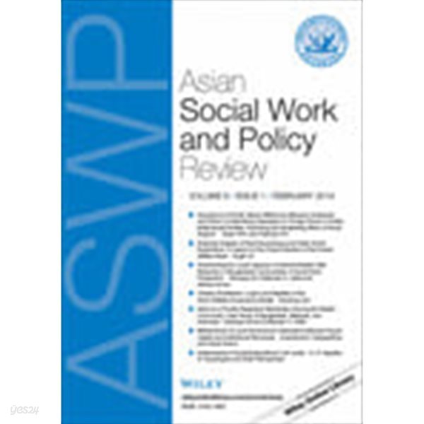 Asian Social Work and Policy Review Vol 7. Issue 3. 2013