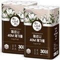 [10주년기획특가]한예지 페르니 프리미어 대용량 메가롤 화장지 40M 30롤 × 2팩