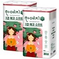 [10주년기획특가]한예지 에코소프트 3겹 천연펄프 화장지 30롤 × 2팩
