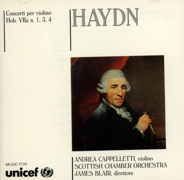 HAYDN : Concerti per violino Hob. VIIa n. 1,3,4 - 안드레아 카펠레티(Andrea Cappelletti) (Italy발매)