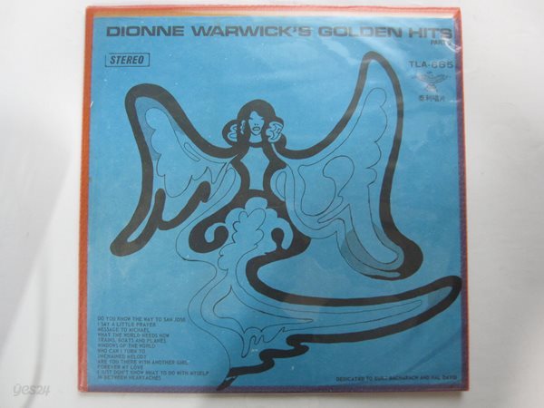 LP(수입) 디온 워릭 Dionne Warwick ? Golden Hits Part 2