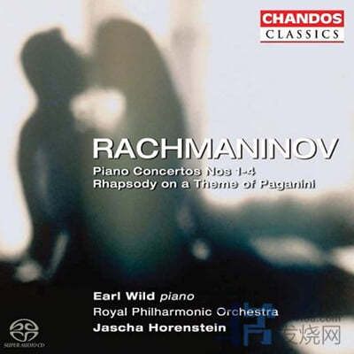 Earl Wild 라흐마니노프: 피아노 협주곡 1~4번, 파가니니 랩소디 (Rachmaninov: Piano Concertos)