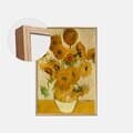 1000피스퍼즐 14송이 해바라기 알루미늄오크 액자세트