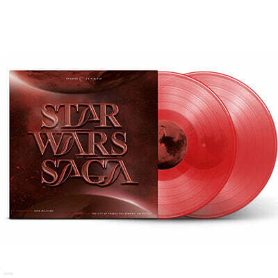 스타워즈 영화음악 6부작 베스트 모음집 (Star Wars Saga by John Williams) [레드 컬러 2LP]