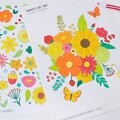 색칠공부 꽃 5종 그리기 DIY KIT 컬러링 도안 그림그리기 색칠하기 컬러링북