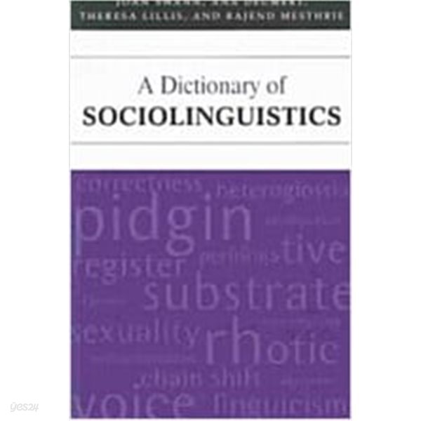 A Dictionary of Sociolinguistics (Paperback) 