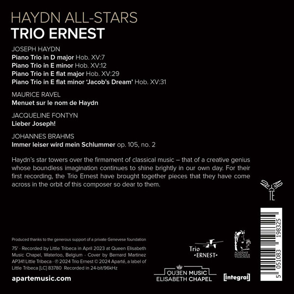 Trio Ernest 하이든: 피아노 트리오 25, 41, 20, 45번 / 라벨: 하이든 이름에 의한 미뉴에트 / 재클린 폰틴: 사랑하는 요제프 (Haydn All-Stars)