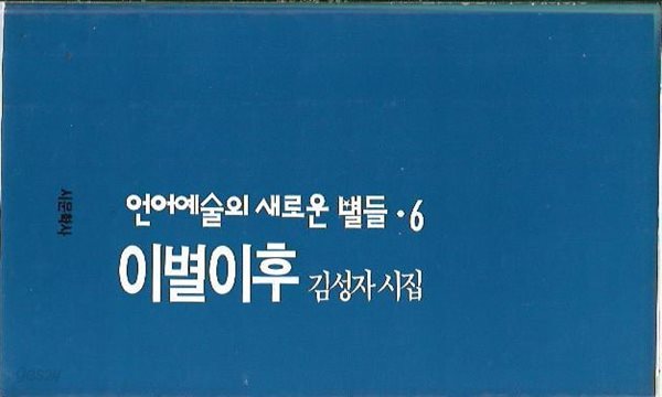 언어예술의 새로운 별들 6 이별이후 : 김성자 시집