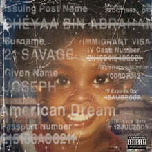 21 Savage (21 세비지) - American Dream [투명 레드 컬러 2LP]