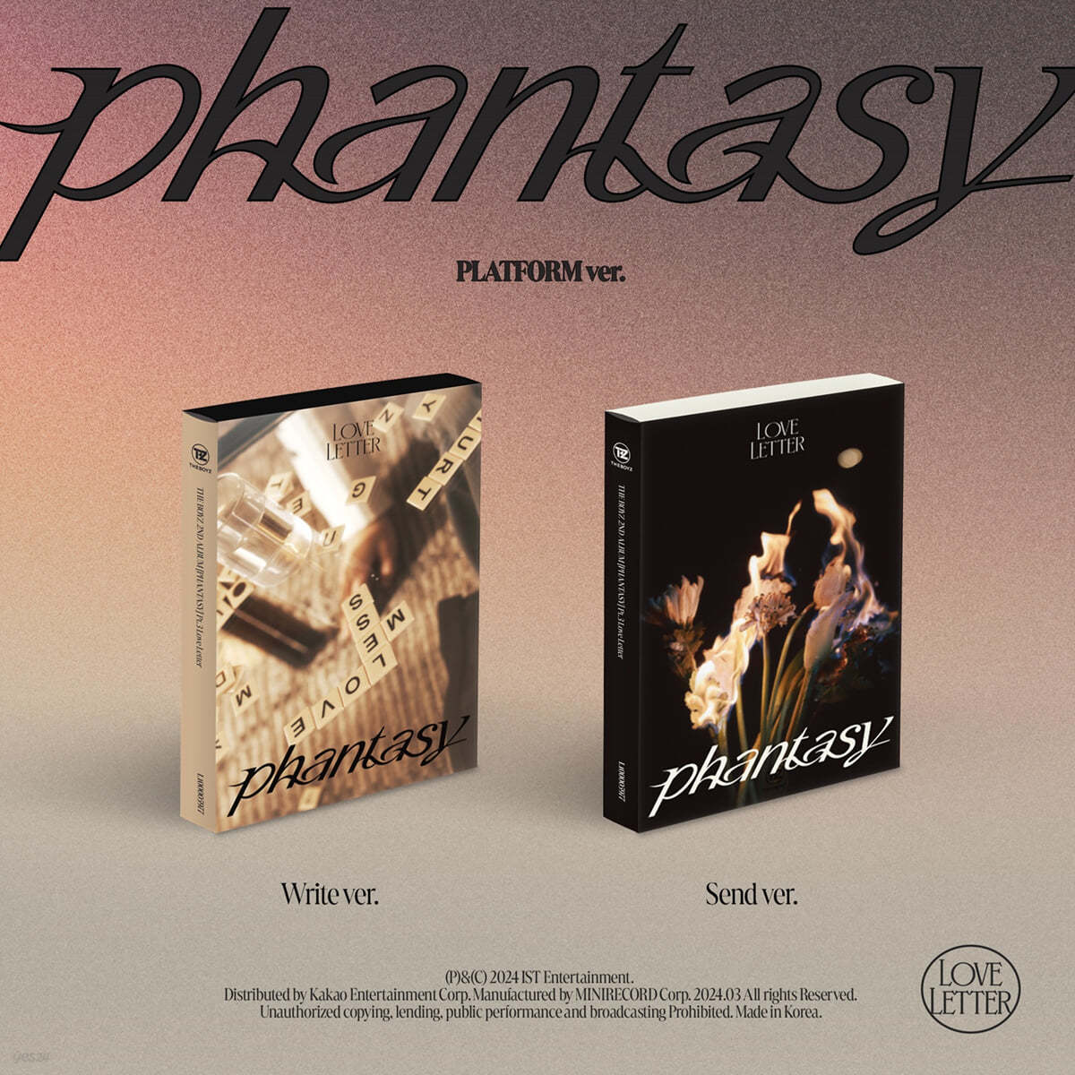 더보이즈 (THE BOYZ) - 2집 [PHANTASY] Pt.3 Love Letter [Platform ver.][2종 SET]