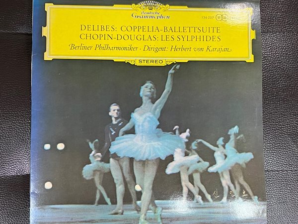 [LP] 카라얀 - Karajan - Delibes Coppelia-Ballettsuite LP [성음-라이센스반]