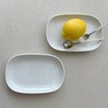 니코트 르블랑 사각접시 세트 2P MADE IN JAPAN