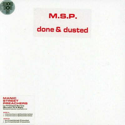 Manic Street Preachers (매닉 스트리트 프리처스) - La Tristesse Durera (scream To A Sigh) [LP]