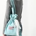 Ribbon eco bag_mint