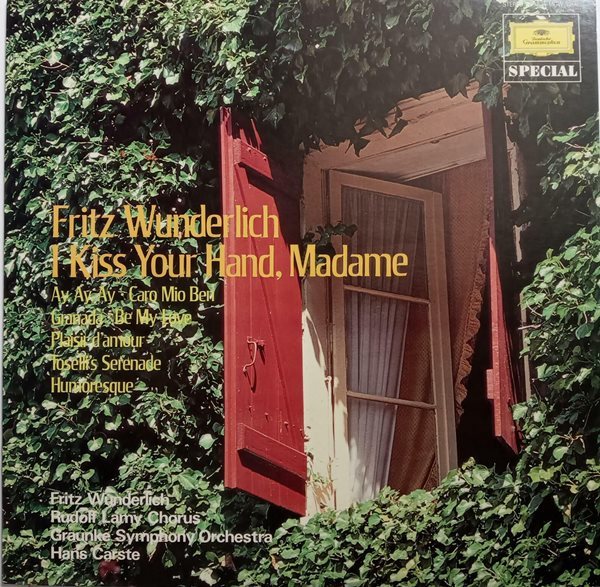 LP(수입) 프리츠 분덜리히 Fritz Wunderlich: I Kiss Your Hand, Madame 