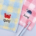[주문제작]선염수건 송월체크 아쿠아