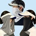 골프 등산 자전거 스포츠 얼굴 햇빛 가리개 자외선 차단 쿨 마스크 3종