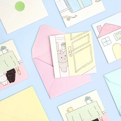 [대시앤도트] 빼꼼냥 메세지 카드