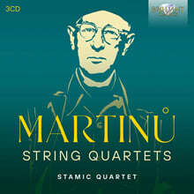 Stamic Quartet 마르티누: 현악 4중주 1~7번 (Martinu: String Quartets)