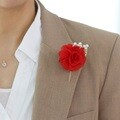 [예스24배송]카네이션 부토니에 브로치 용돈 돈봉투 세트_레드