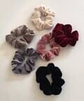 mini velvet scrunchie