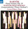 Goran Filipec 바르톡: 피아노 작품 전곡 9집 - 피아노 소나타 (Bartok: Piano Music, Vol. 9 - Piano Sonata, Op. 19, Zongoraiskola ('piano Method')
