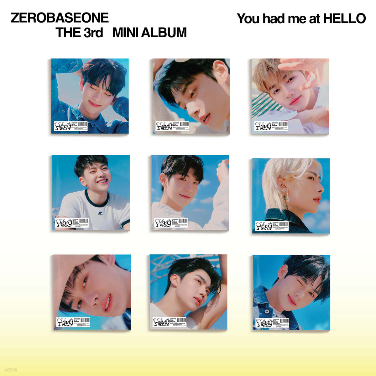 ZEROBASEONE - 미니앨범 3집 : You had me at HELLO [DIGIPACK ver.][9종 SET]