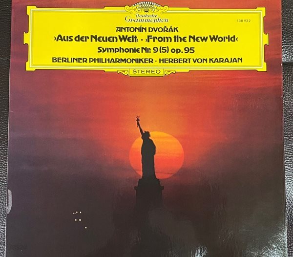 [LP] 카라얀 - Karajan - Dvorak Symphonie Nr.9 From The New World LP [독일반]