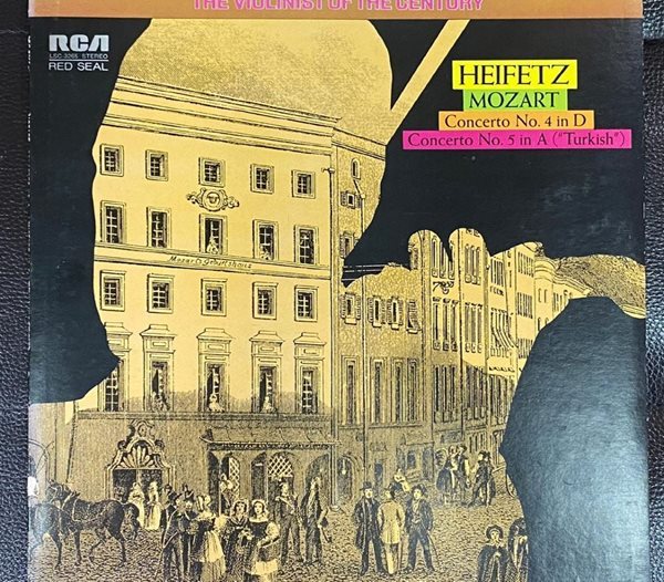 [LP] 하이페츠 - Jascha Heifetz - Mozart Concerto No.4 &amp; 5 Turkish LP [지구-라이센스반]