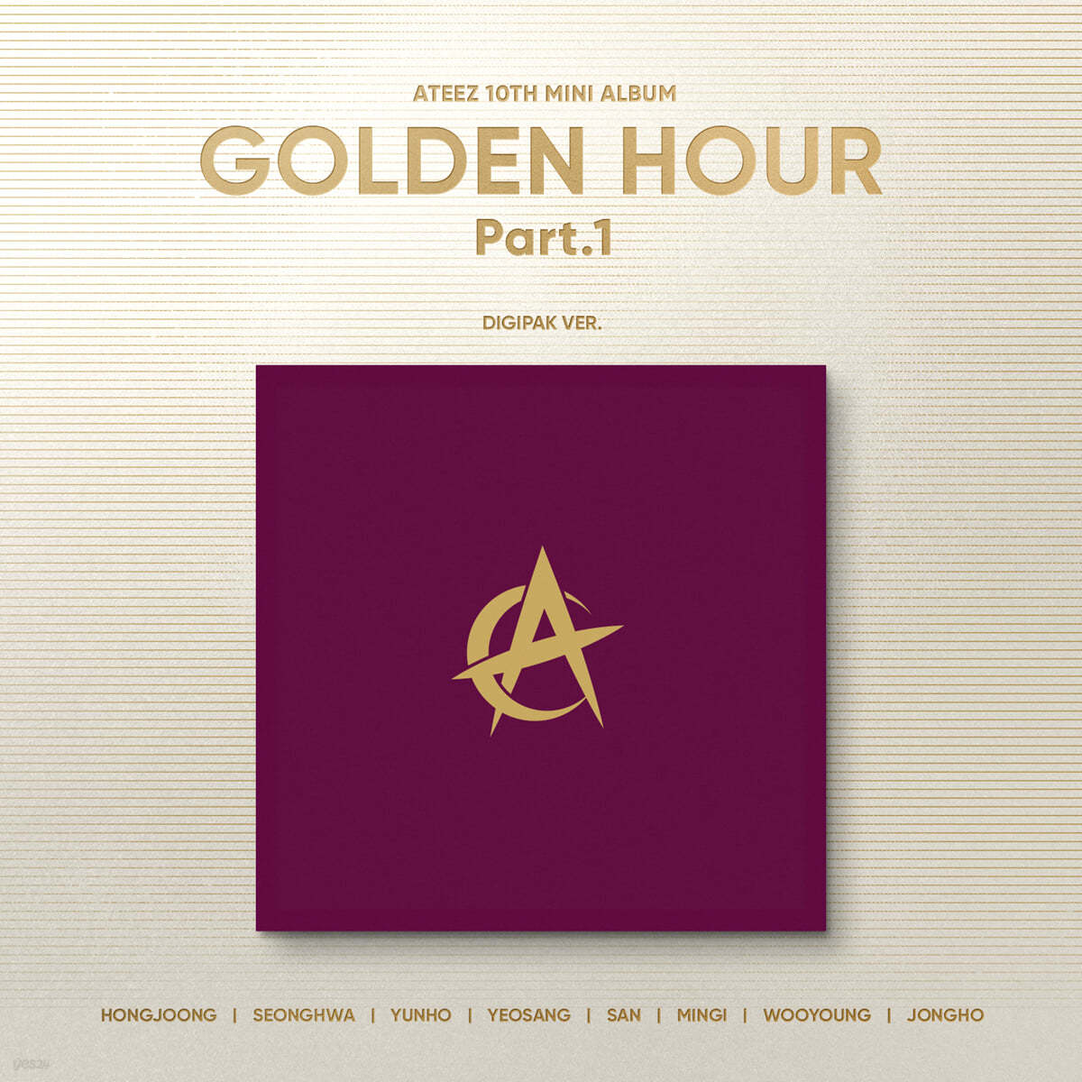 에이티즈 (ATEEZ) - GOLDEN HOUR : Part.1 [Digipak VER.][버전 8종 중 1종 랜덤 발송]