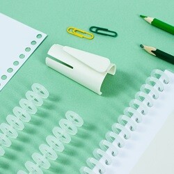 루즈리프링(루즈링) 지퍼 타공제본표지 A4