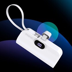 [1+1] 모락 2in1 여행용 미니 도킹형 보조배터리 5000mAh