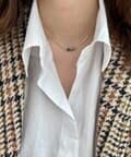 leopard bar necklace