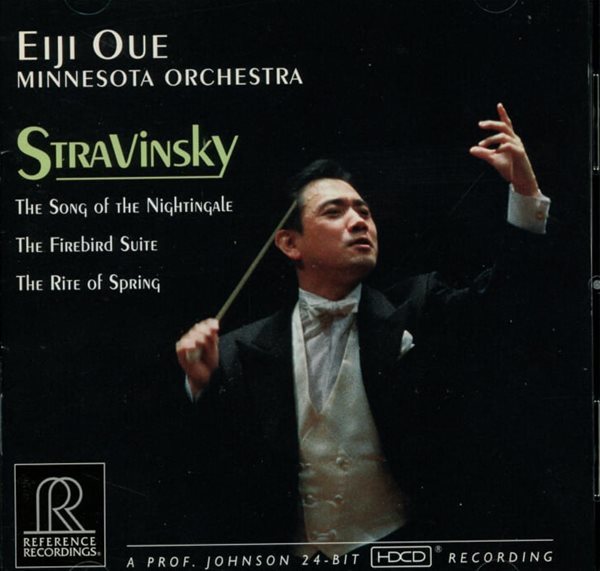 스트라빈스키 (Igor Stravinsky): NIghtingale ,The Firebird Suite ,The Rite of Spring - 오우에 (Eiji Oue)(US발매)(HDCD)