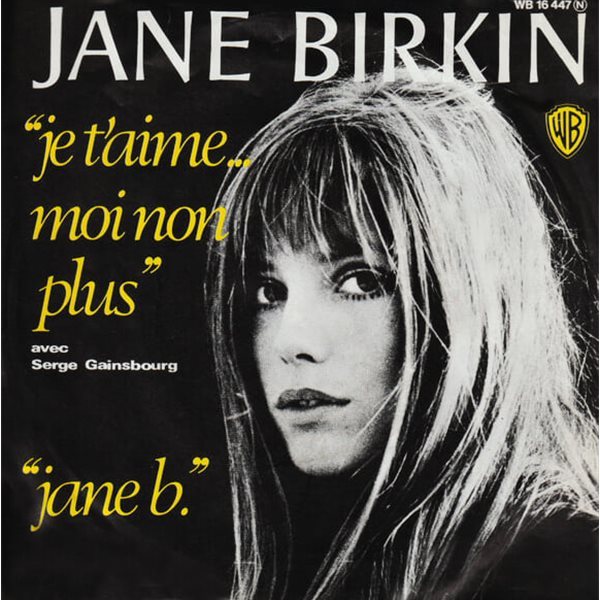 [중고 LP] Jane Birkin &amp; Serge Gainsbourg - Je T&#39;aime... Moi Non Plus (7Inch Vinyl) (EU 수입)