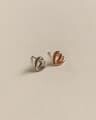[925 Silver] Pretzel heart earrings E 86