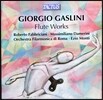 Roberto Fabbriciani 가슬리니 : 협주곡 등 플루트 작품 전곡 (Giorgio Gaslini: Flute Works)