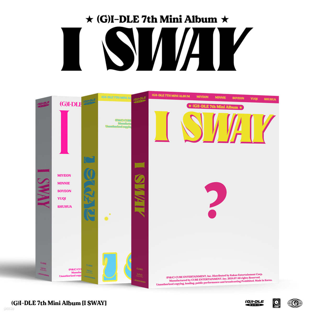 (여자)아이들 - 미니앨범 7집 : I SWAY [3종 SET]