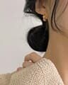 Flat earrings E 04