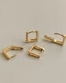 Mini square earrings E 143