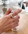 triple gold ring set