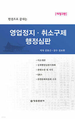 영업정지, 취소 구제 행정심판