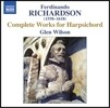 Glen Wilson 페르디난도 리처드슨: 하프시코드 작품 전곡집 (Ferdinando Richardson: Complete Works for Harpsichord)