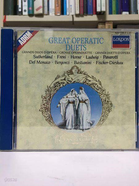 great operatic duets - Sutherland, Tebaldi, Horne, Pavarotti, Ghiaurov / London Records / 상태 : 상