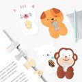 북마크 카드 미니 애니멀라인 책갈피