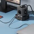 UM2 GAN 65W PD 타워형 멀티어댑터 5구 멀티탭 C타입 USB 충전기 포트 8개 UMAC-65W TOWER