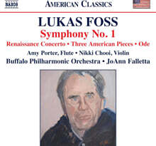 Joann Falletta 루카스 포스: 관현악 작품집(교향곡 1번, 르네상스 협주곡, 세 걔의 미국 소품, 송가) (Foss: Symphony No.1, Renaissance Concerto)